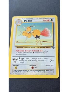 Dodrio Pokemon Card 70 HP Triplebird Pokemon
